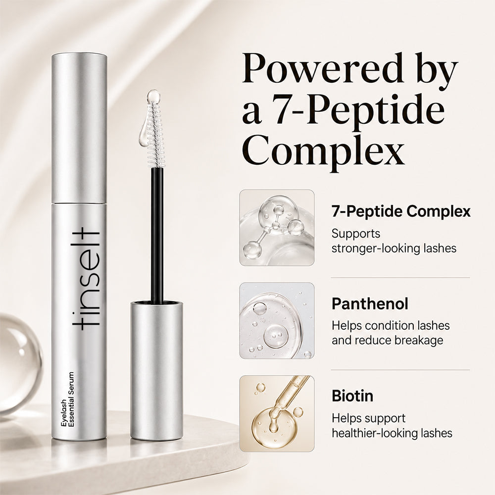 Essential Eyelash Growth Serum, Gentle Lashes Care, Fuller, Thicker in 2 Weeks, Non-Prostaglandin