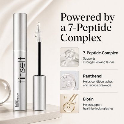 Essential Eyelash Growth Serum, Gentle Lashes Care, Fuller, Thicker in 2 Weeks, Non-Prostaglandin